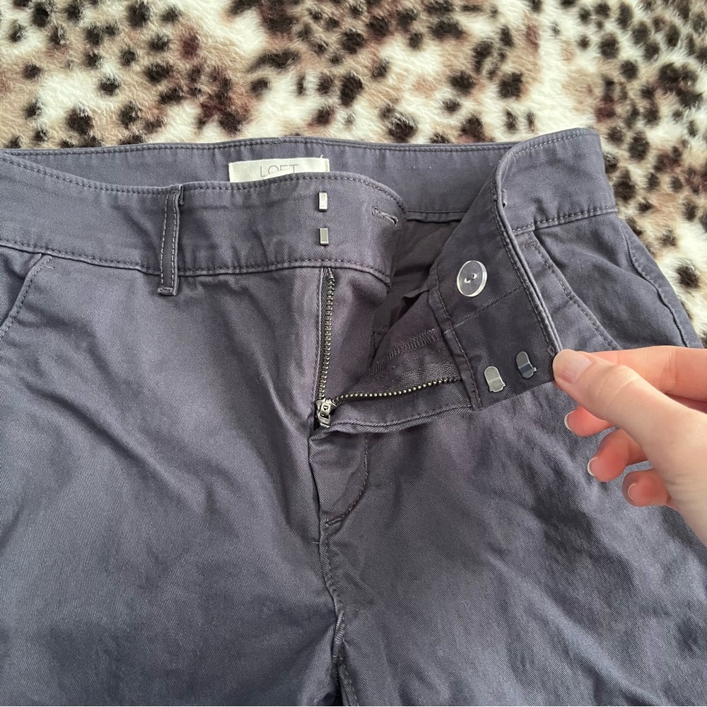 LOFT Size 2 women’s gray pants - Picture 4 of 5